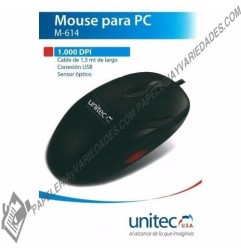 Mouse USB Unitec M-614