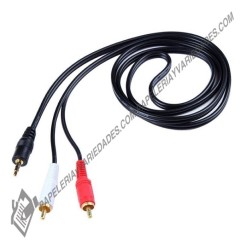 Cable 2x1 RCA a 3.5mm 1.5 mt